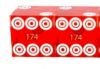 Bird's Eye Casino Dice with Serial Numbers: 3/4 in., High Polish, Razor Edge, Red (1 Pair) (Copy)